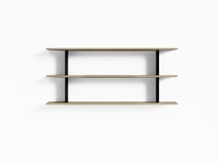 Pensile orizzontale a giorno con due ripiani&nbsp;HUB DOUBLE WALL UNIT 140 - ALIAS