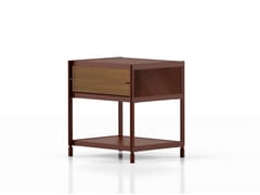 Comodino in alluminio e legno&nbsp;SEC_com004 - ALIAS