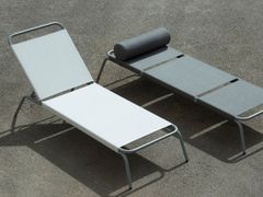 Lettino da giardino impilabile e reclinabile in tessuto&nbsp;GENUA - ALTEK ITALIA DESIGN