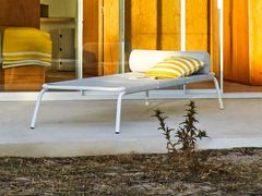 Lettino da giardino impilabile in tessuto&nbsp;GENUA - ALTEK ITALIA DESIGN