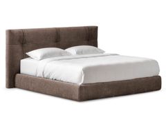 Letto contenitore imbottito in tessuto sfoderabile con base bauletto&nbsp;MONFORTE - ABSOLUTELY ITALIAN GOODS