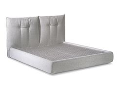 Letto continentale con testiera imbottita&nbsp;SOMMIER A INCASSO - ABSOLUTELY ITALIAN GOODS