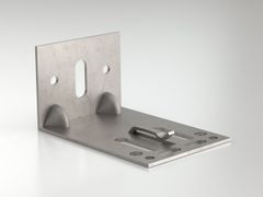 Staffa ad �L� ricavata da stampaggio di acciaio inox&nbsp;IX120 - REDCIRCLE