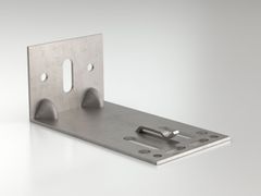 Staffa ad �L� ricavata da stampaggio di acciaio inox&nbsp;IX150 - REDCIRCLE