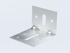 Staffa ad �L� ricavata da stampaggio di acciaio inox&nbsp;IX90 - REDCIRCLE