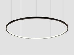 Lampada a sospensione LED ad anello con pannello acustico integrabile&nbsp;CIRCUS ROUND S2000 HORIZONTAL - &COSTA