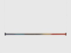 LAMPADA A SOSPENSIONE DIMMERABILE A LED IN ALLUMINIO E VETRO&nbsp;VITREO S1500 HORIZONTAL 0-10V 110V - &COSTA