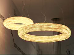 Lampada a sospensione a LED in rattan&nbsp;YELLOW CROWN - ANGOWORLD CO.