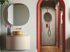 Mobile lavabo sospeso singolo con ante&nbsp;FUSION 41 - ARBI ARREDOBAGNO