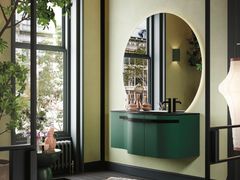 Mobile lavabo sospeso singolo con ante&nbsp;FUSION 45 - ARBI ARREDOBAGNO