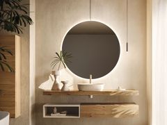 Mobile lavabo sospeso singolo con cassetti&nbsp;SKY PREGIATI 41 - ARBI ARREDOBAGNO