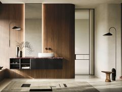 Mobile lavabo sospeso singolo con cassetti&nbsp;SKY SAIL 31 - ARBI ARREDOBAGNO