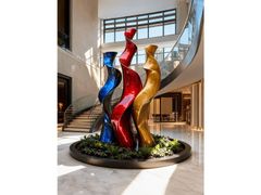 Scultura in acciaio&nbsp;FLAME HARMONY - ARIETE ART