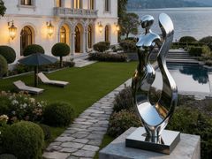 Scultura in acciaio inox&nbsp;GARDEN RHYTHM - ARIETE ART