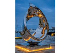 Scultura in acciaio inox&nbsp;IGNITE - ARIETE ART