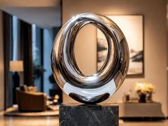 Scultura in acciaio inox&nbsp;L'INFINITO - ARIETE ART