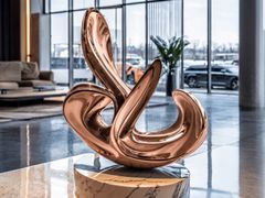 Scultura in acciaio&nbsp;WAVES OF HARMONY - ARIETE ART