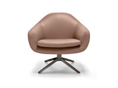 Poltrona girevole in pelle con braccioli&nbsp;BOND - ARKETIPO