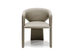 Sedia imbottita in pelle con braccioli&nbsp;SIENNA - ARKETIPO