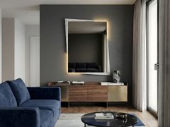 Specchio rettangolare con illuminazione da parete&nbsp;GIOVE - CONNECT SRL