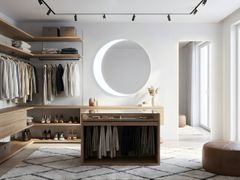 Specchio rotondo da parete con illuminazione&nbsp;LUNA - CONNECT SRL