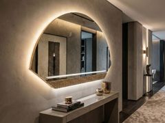 Specchio con illuminazione da parete&nbsp;SATURNO - CONNECT SRL