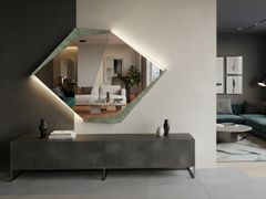 Specchio con illuminazione da parete&nbsp;UFO - CONNECT SRL