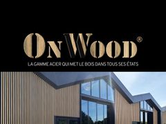 Rivestimento in acciaio effetto legno con rivestimento a stampa selettiva&nbsp;ONWOOD - ATELIERS 3S