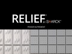 Rivestimento in rilievo, modulare in lamiera d'acciaio con elementi collegabili&nbsp;RELIEF - ATELIERS 3S