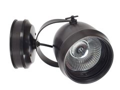 Lampada da parete per esterno orientabile in ottone&nbsp;MACRO ON ROUND BASE OUTDOOR - POST LIGHT INTERNATIONAL