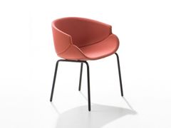 Sedia imbottita in tessuto con braccioli&nbsp;BIX - B-LINE