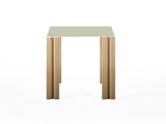 Tavolino quadrato basso in cellulosa e lamiera&nbsp;INBALLO - BALERI ITALIA