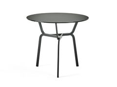 Tavolo rotondo in cristallo e alluminio&nbsp;ROOTS - BALERI ITALIA