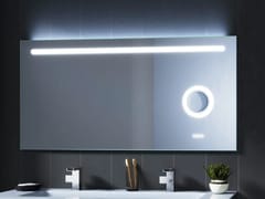 Specchio bagno da parete con illuminazione integrata e specchio d'ingrandimento&nbsp;FORM - BISELARTE