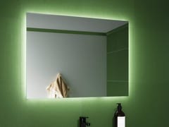 Specchio bagno rettangolare da parete con illuminazione integrata&nbsp;ONIX EDGE - BISELARTE