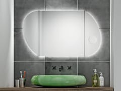 Specchio bagno da parete con illuminazione integrata e specchio d'ingrandimento&nbsp;ORIGAMI - BISELARTE