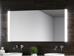Specchio bagno rettangolare da parete con illuminazione integrata&nbsp;RIVA - BISELARTE