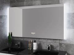 Specchio bagno da parete con illuminazione integrata con connessione Bluetooth&nbsp;DOUBLE BLUE - BISELARTE