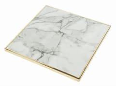 Piano per tavoli quadrato in laminato&nbsp;VEND�ME CALACATTA Brillant - BISTROMANIA  SAS