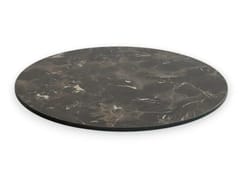 Piano per tavoli rotondo in HPL&nbsp;MARBRO round - BISTROMANIA  SAS