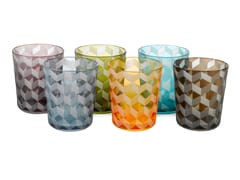 Set di bicchieri da acqua in vetro sabbiato BLOCKS | Set di bicchieri da acqua - POLS POTTEN