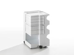Cassettiera in ABS design su ruote&nbsp;BOBY M White | B-LINE - ARCHIPRODUCTS.COM