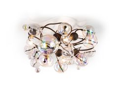 Lampada da soffitto fatta a mano in vetro&nbsp;BUBBLES FLOW CEILING LAMP - BRAND VAN EGMOND