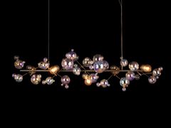 Lampada a sospensione fatta a mano in vetro&nbsp;BUBBLES HANGING LAMP LONG - BRAND VAN EGMOND