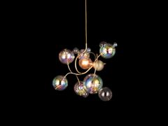 Lampada a sospensione fatta a mano in metallo&nbsp;BUBBLES SWIRL ELEMENT - BRAND VAN EGMOND