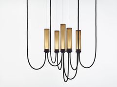 Lampada a sospensione in vetro e corda&nbsp;ARCADE+ - BROKIS