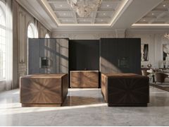 Cucina in legno con isola&nbsp;TRNSform - BAUTEAM