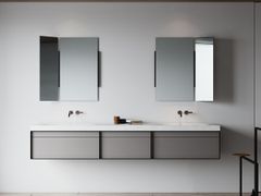 Mobile lavabo sospeso doppio con lavabo integrato&nbsp;KAIRU - BUTO DESIGN