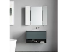 Mobile lavabo sospeso con lavabo integrato&nbsp;KAIRU - BUTO DESIGN