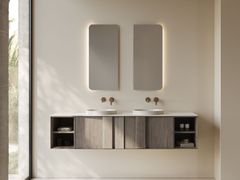 Mobile lavabo sospeso doppio con lavabo integrato&nbsp;RIBON - BUTO DESIGN